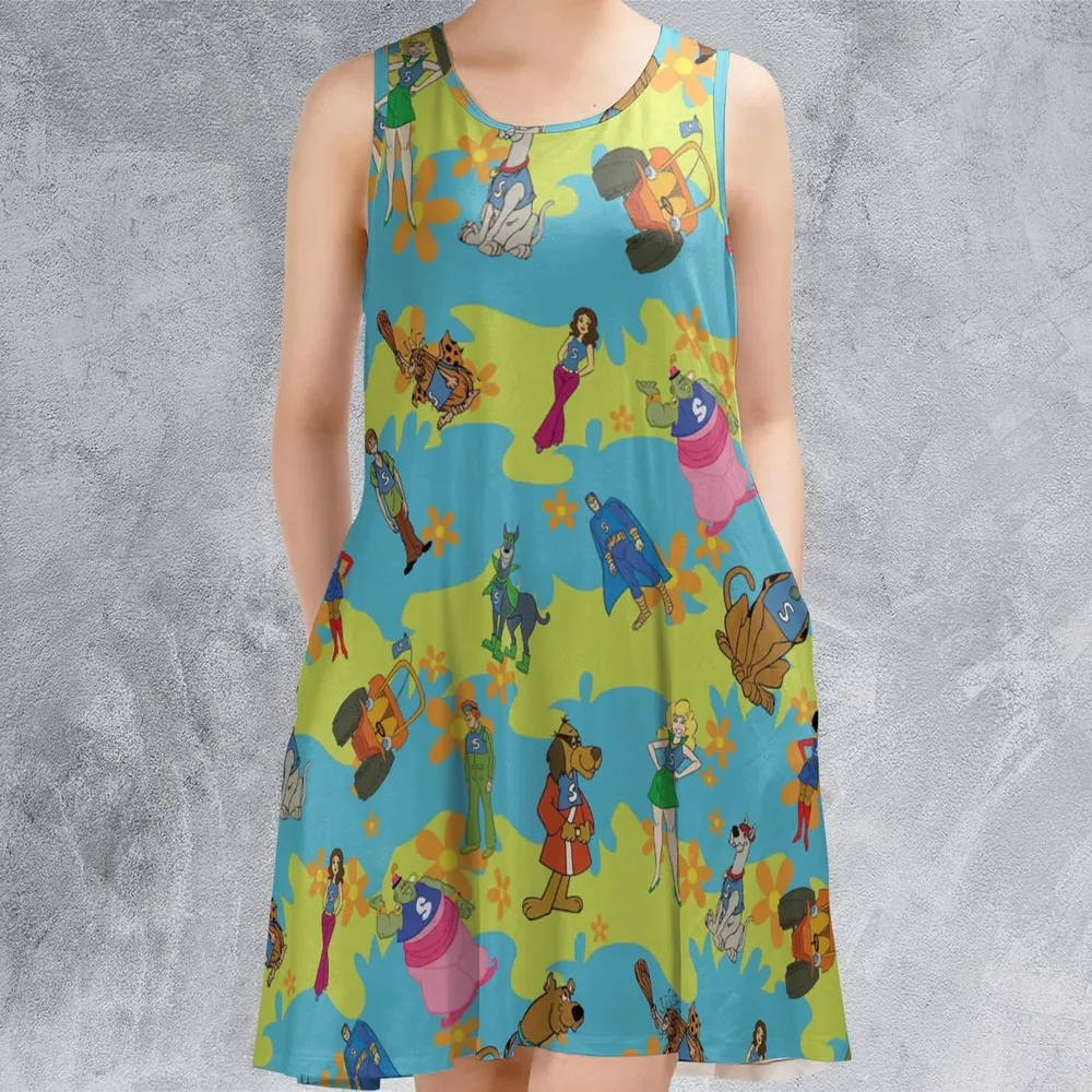 Scooby Gang Scooby Doobies Sleeveless Dress - 2