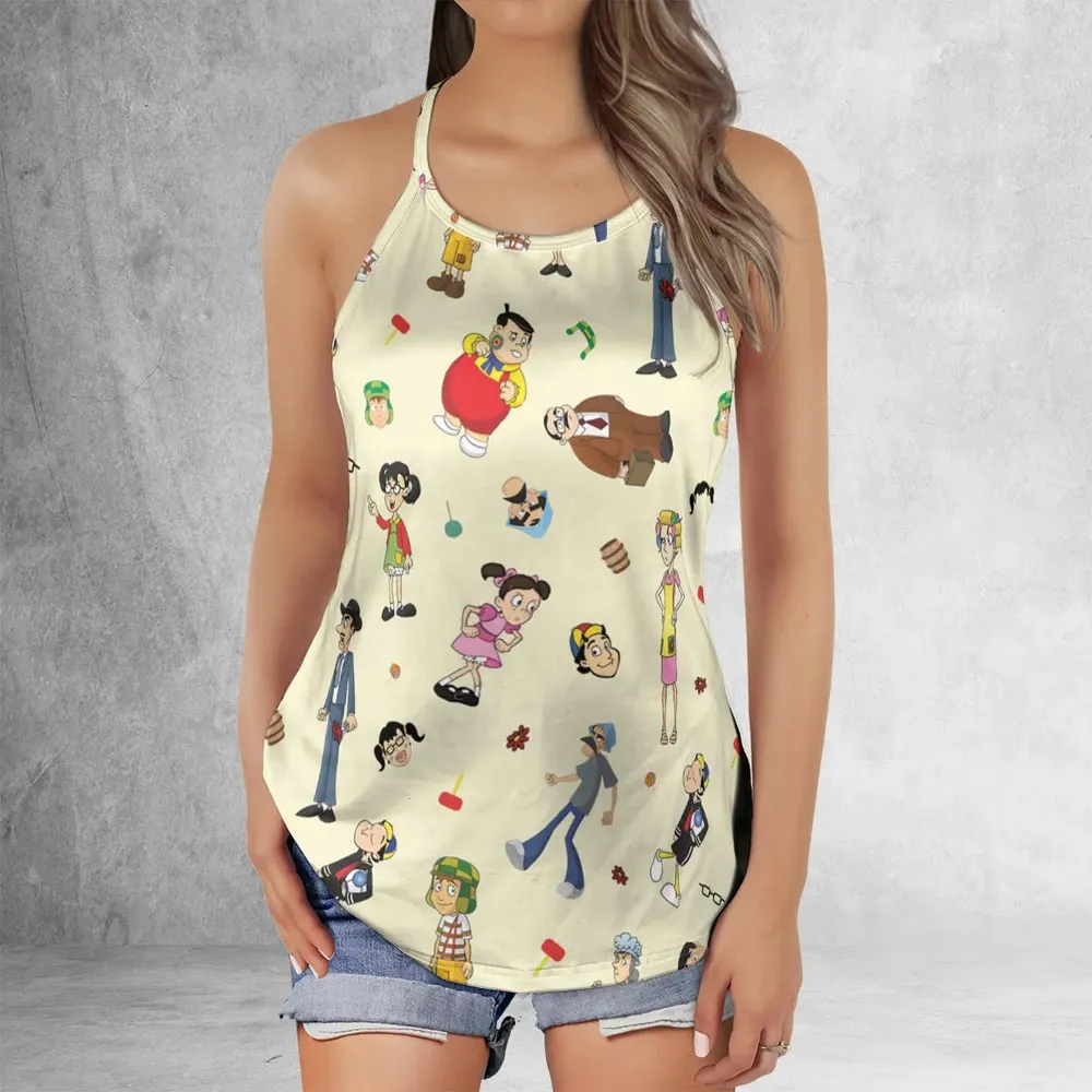 El Chavo Cartoon Characters Criss Cross Tank Top - 2