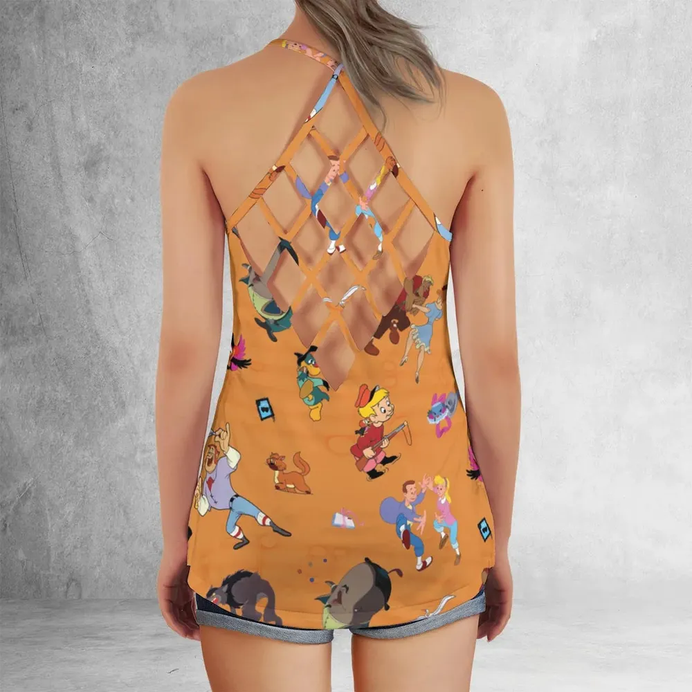 Make Mine Music Characters Criss Cross Tank Top - 3