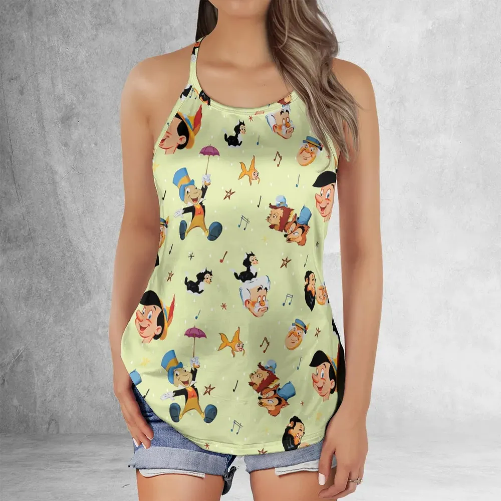 I Can't Stop Lying Pinocchio Criss Cross Tank Top - 2