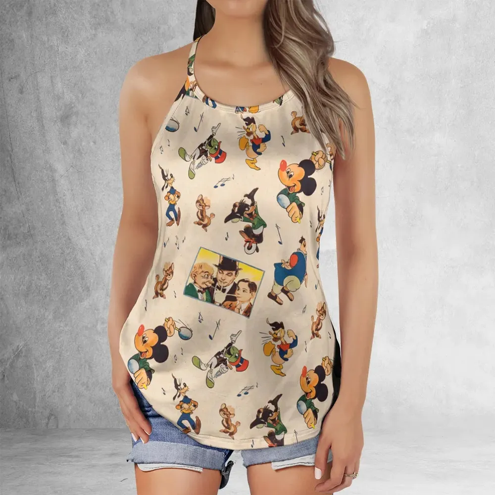 Fun And Fancy Free Characters Criss Cross Tank Top - 2