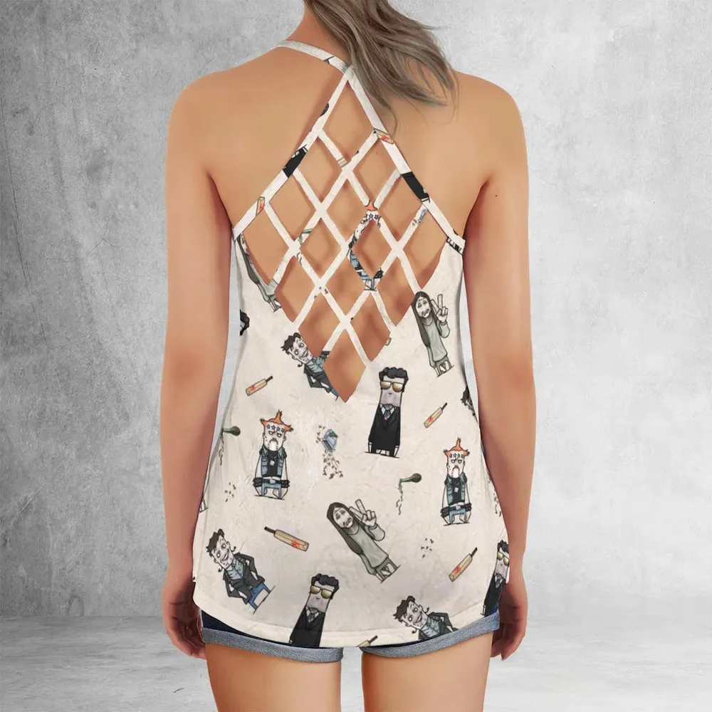 80s Madness The Young Ones Criss Cross Tank Top - 3