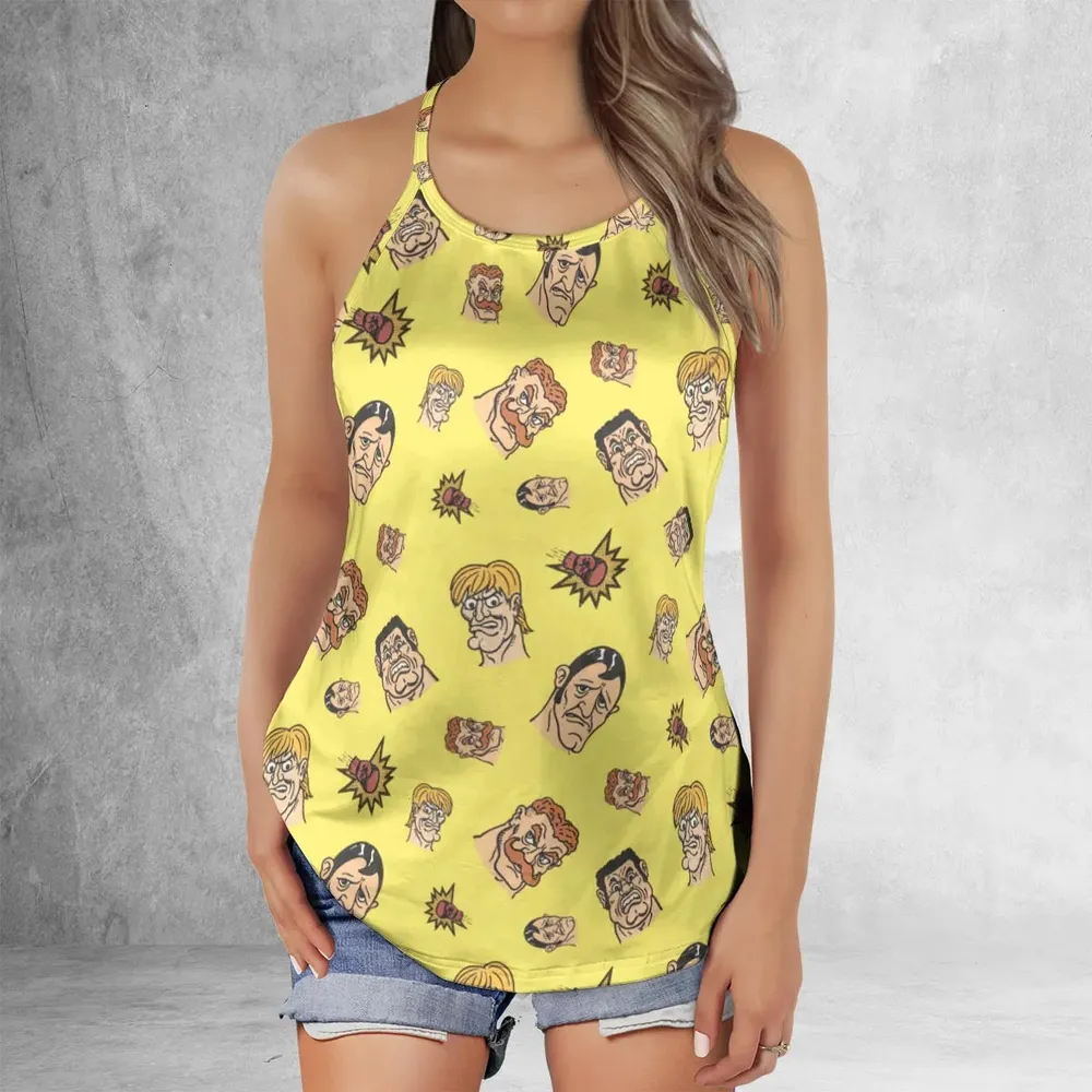 Retro Ring Kings Punch-out Criss Cross Tank Top - 2