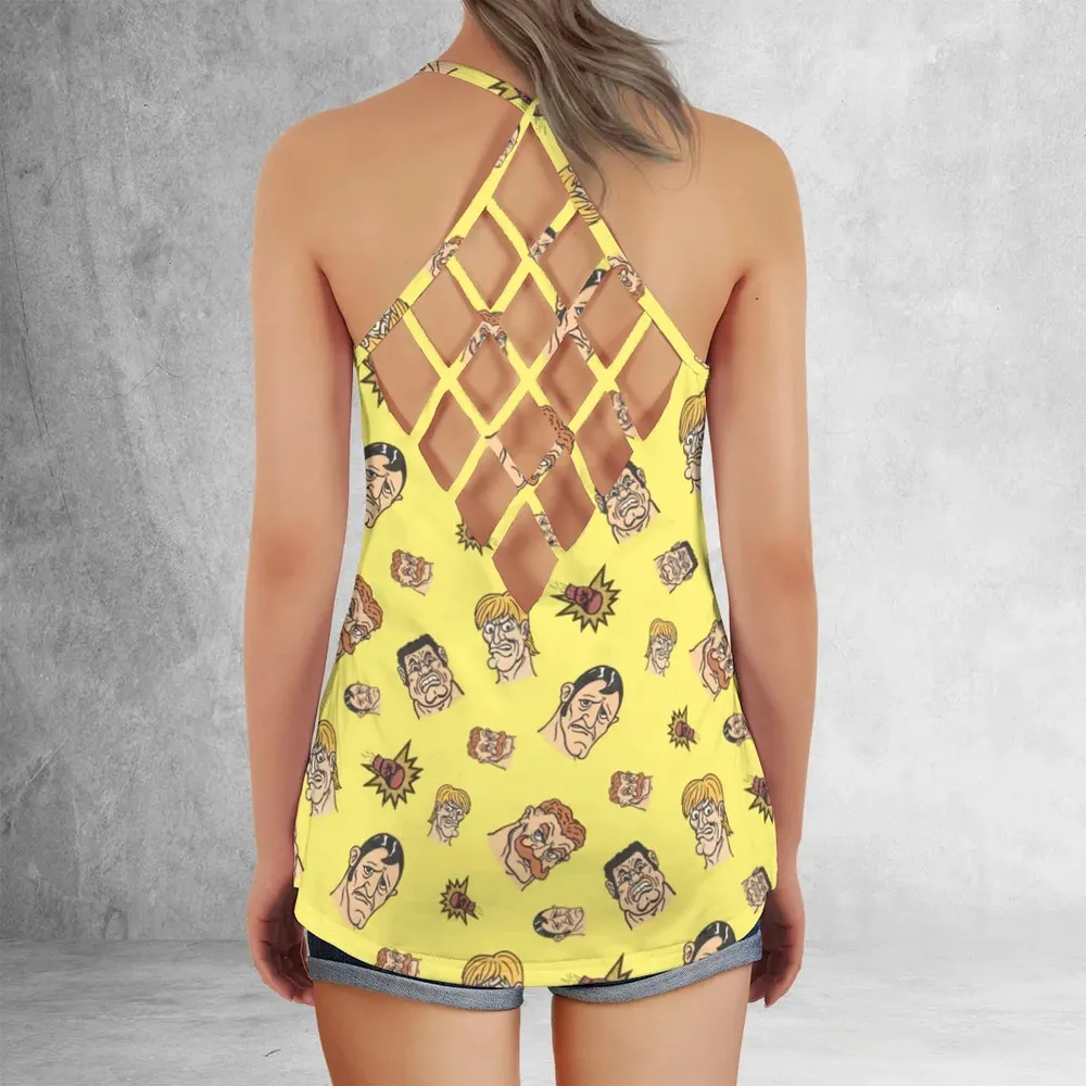 Retro Ring Kings Punch-out Criss Cross Tank Top - 3