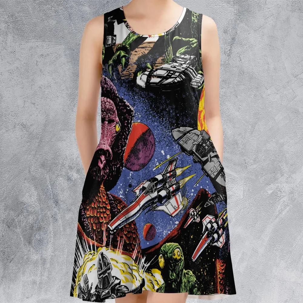 Galactic War Battlestar Galactica Sleeveless Dress - 2