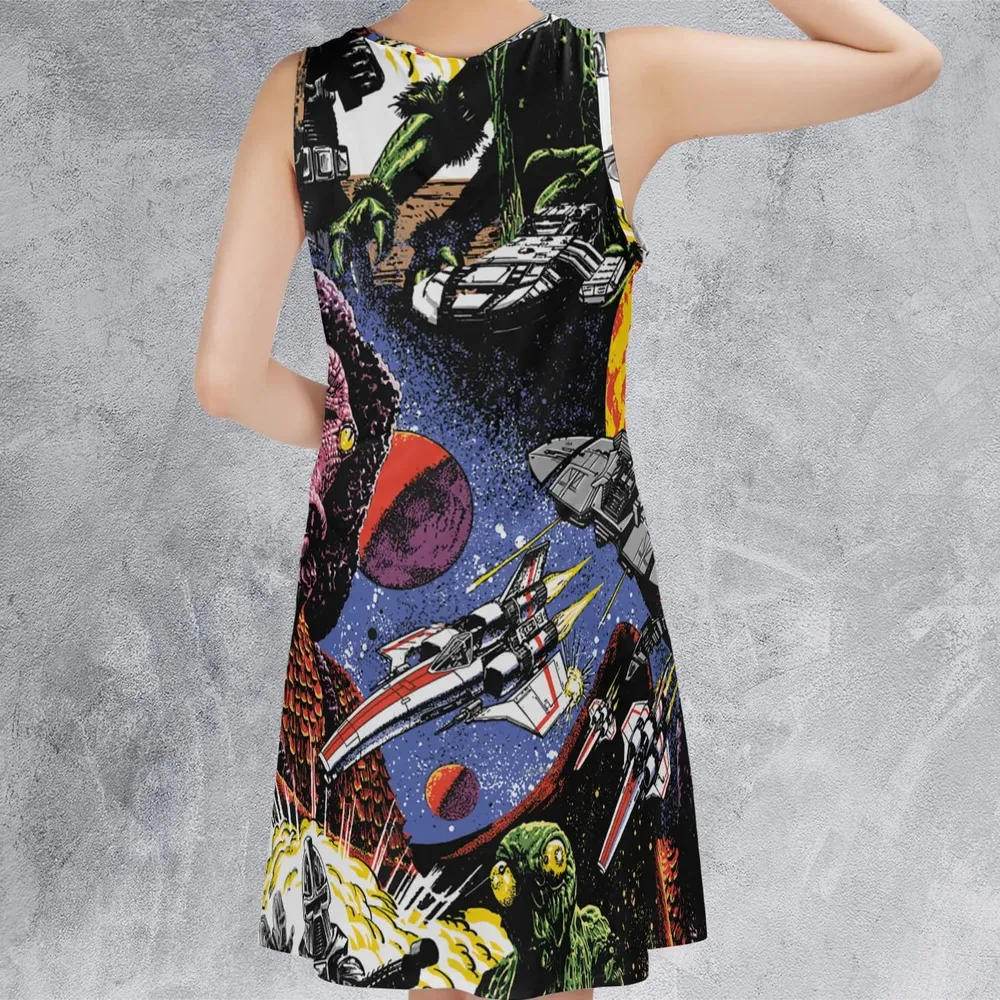 Galactic War Battlestar Galactica Sleeveless Dress - 3