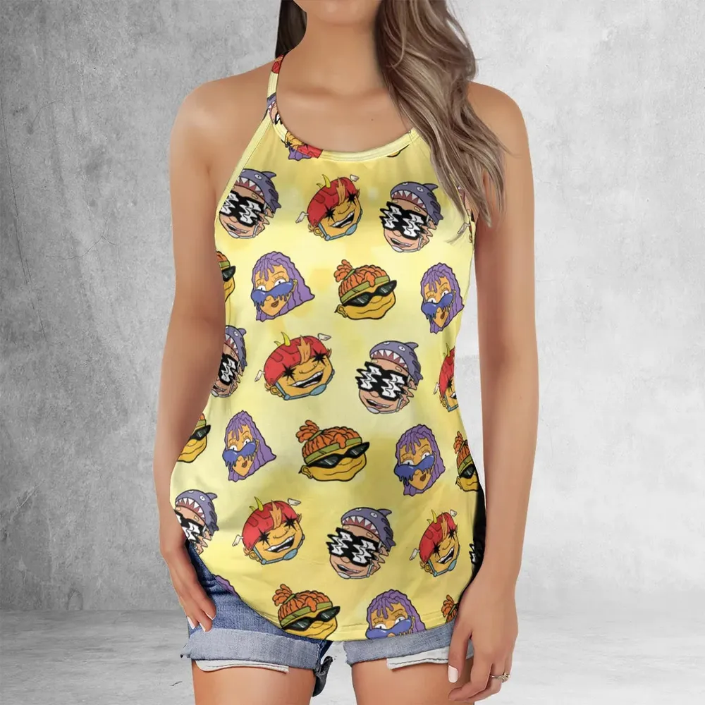 Stay Rad Rocket Power Criss Cross Tank Top - 2