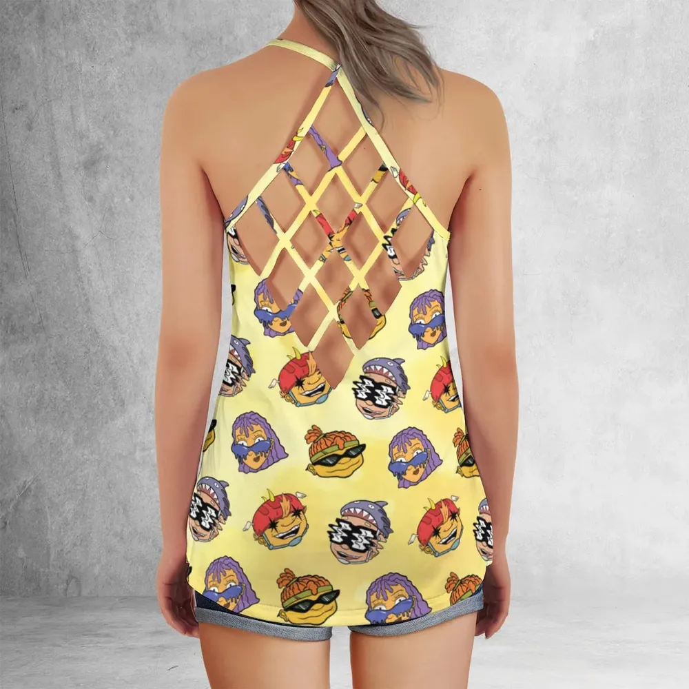 Stay Rad Rocket Power Criss Cross Tank Top - 3