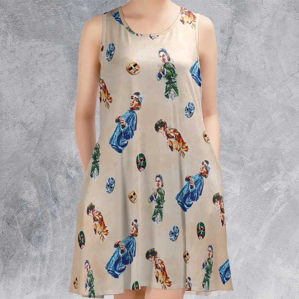 Three Brothers Samuel and Jeffey 3 Ninjas Sleeveless Dress - 2