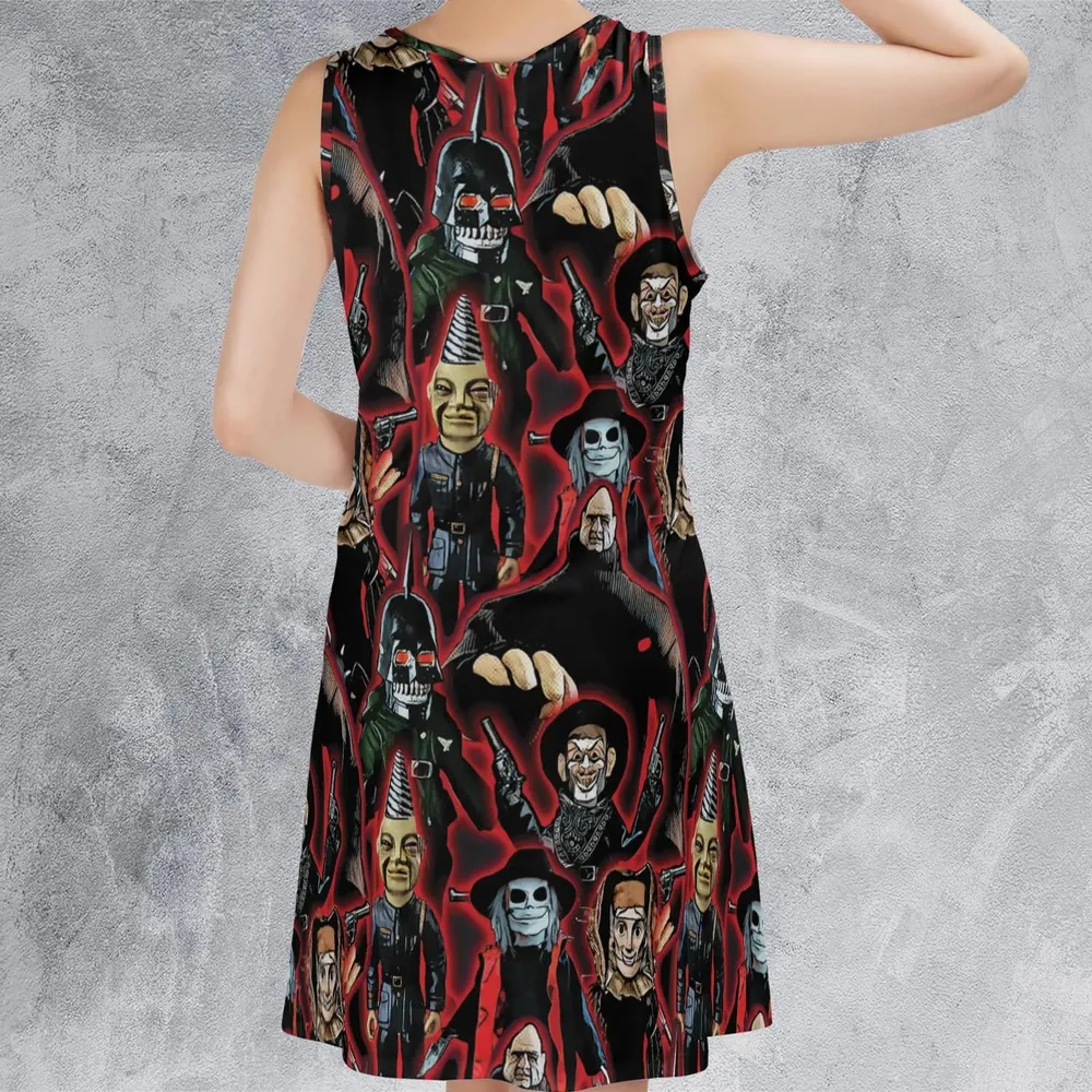 Puppet Master Collage Sleeveless Dress - 3
