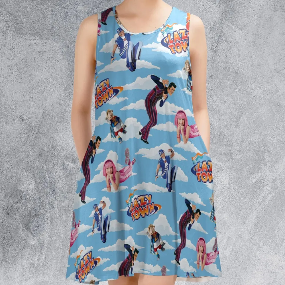 Lazy Town Collage Sleeveless Dress - 2