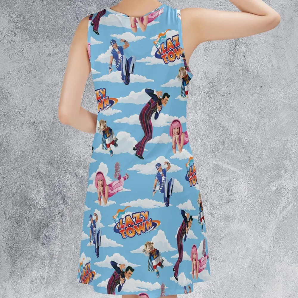 Lazy Town Collage Sleeveless Dress - 3