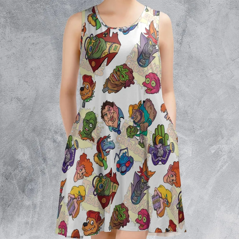 Mutant Merch Toxic Crusaders Sleeveless Dress - 2