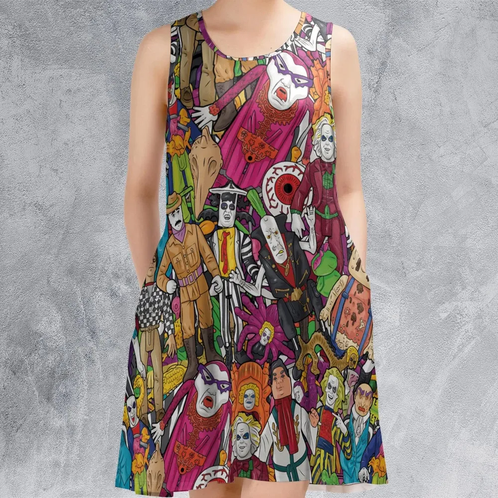 Beetlejuice Toybox Sleeveless Dress - 2