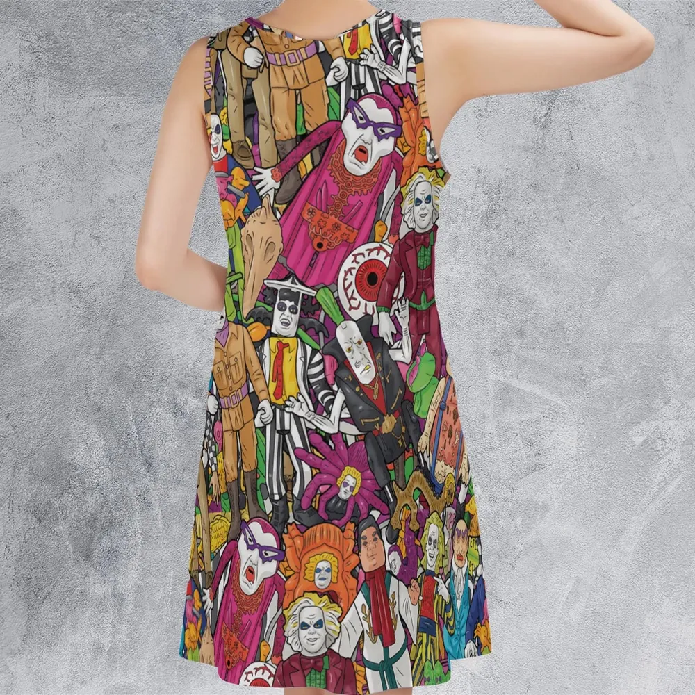 Beetlejuice Toybox Sleeveless Dress - 3