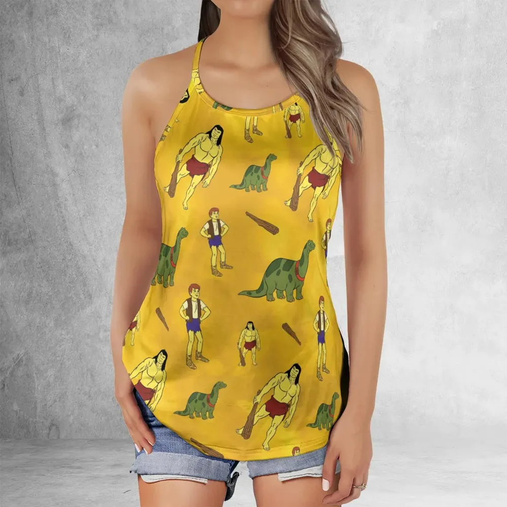 Dino Boy in the Lost Valley Criss Cross Tank Top - 2