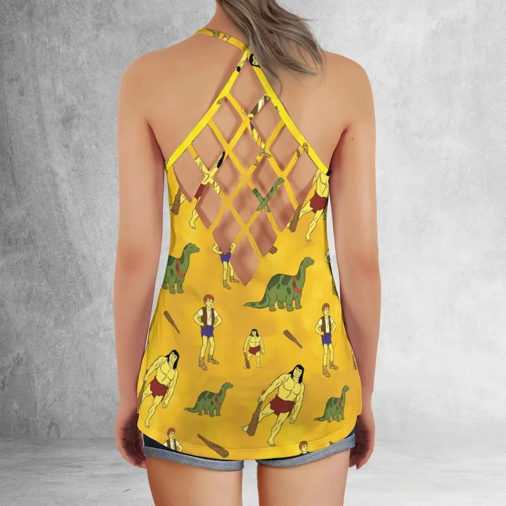 Dino Boy in the Lost Valley Criss Cross Tank Top - 3