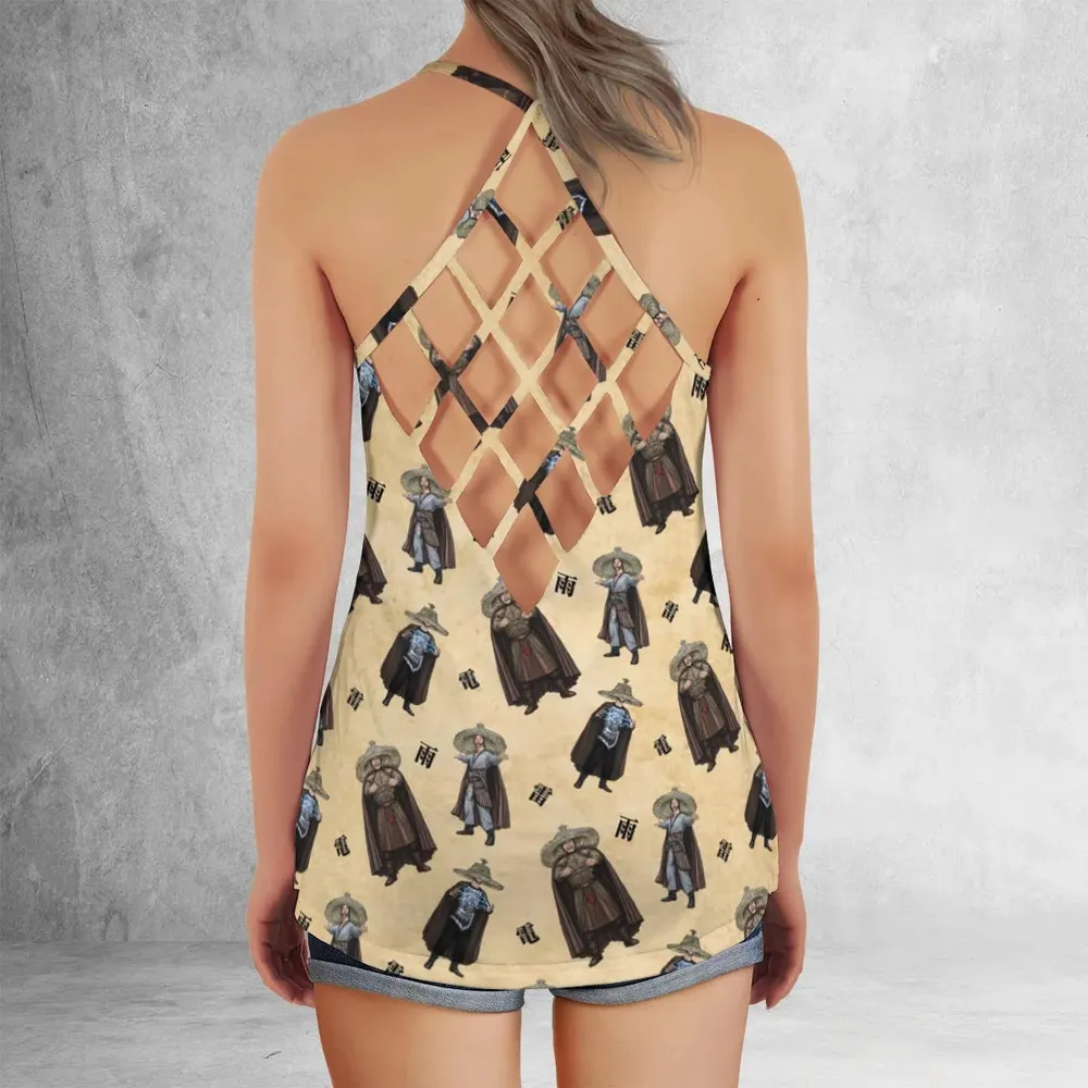 A Storm Is Brewing Criss Cross Tank Top - 3