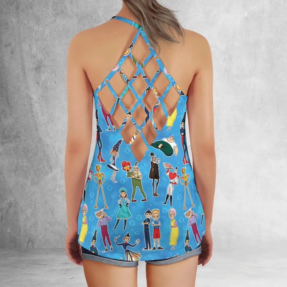 Keep Moving Forwards  Meet The Robinsons Criss Cross Tank Top - 3