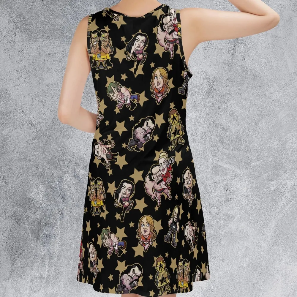 Wrestlers Mini Icons Sleeveless Dress - 3