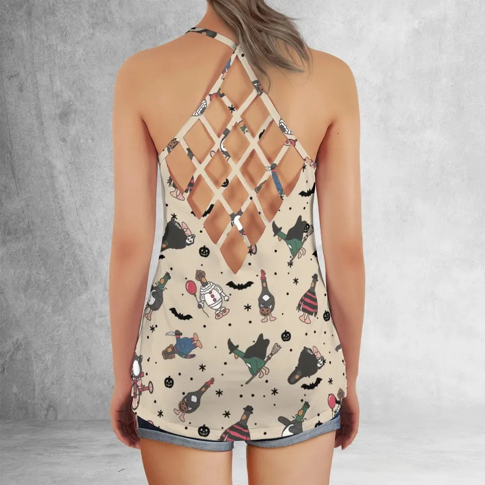 Quack Killer Horror Criss Cross Tank Top - 3