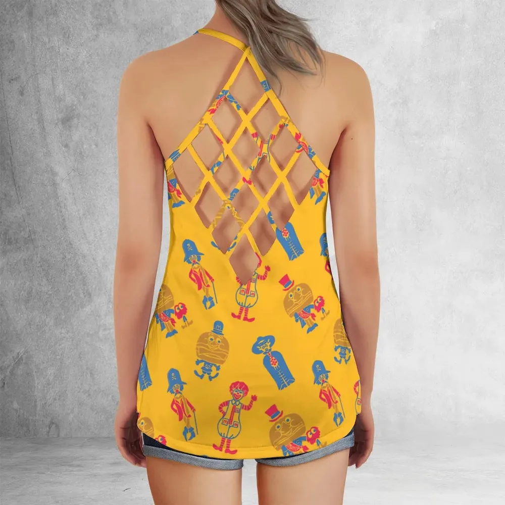 Mcdonaldland Lineup Criss Cross Tank Top - 3