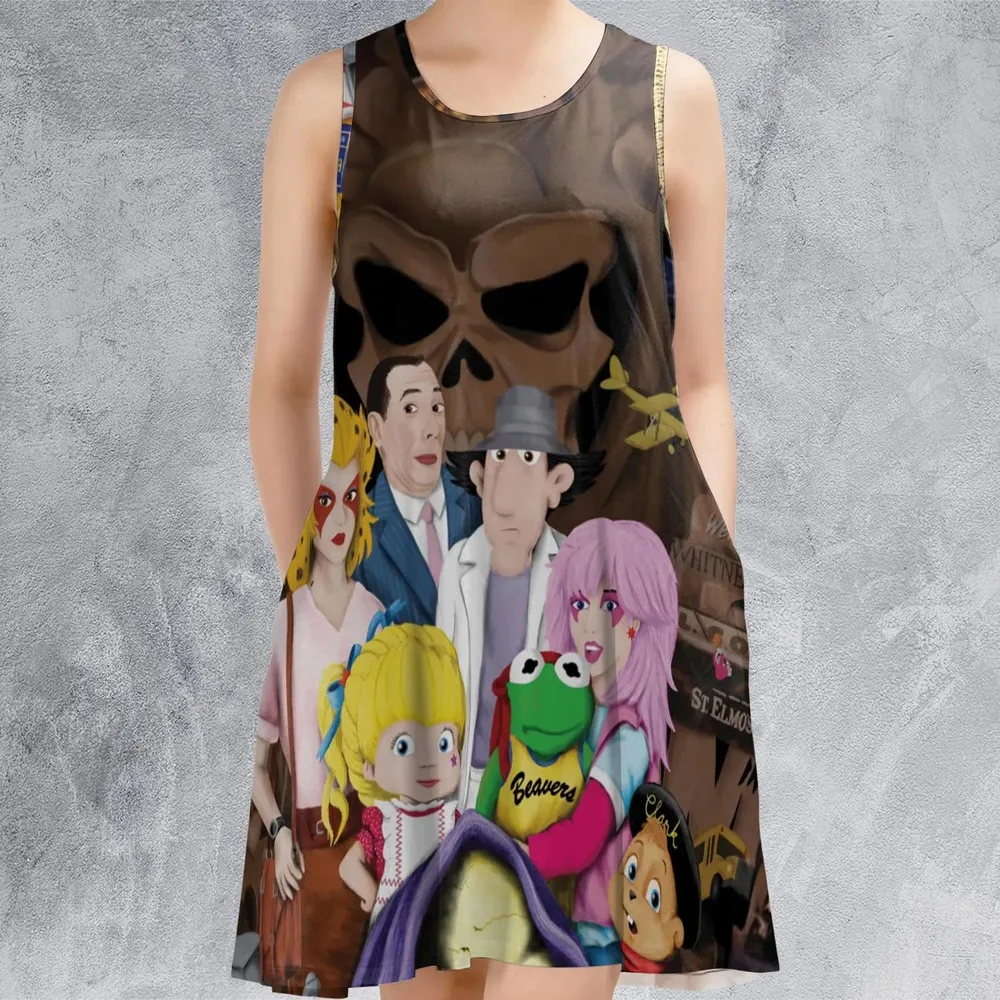 The Eighties Sleeveless Dress - 2
