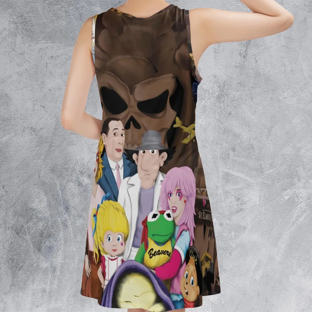 The Eighties Sleeveless Dress - 3