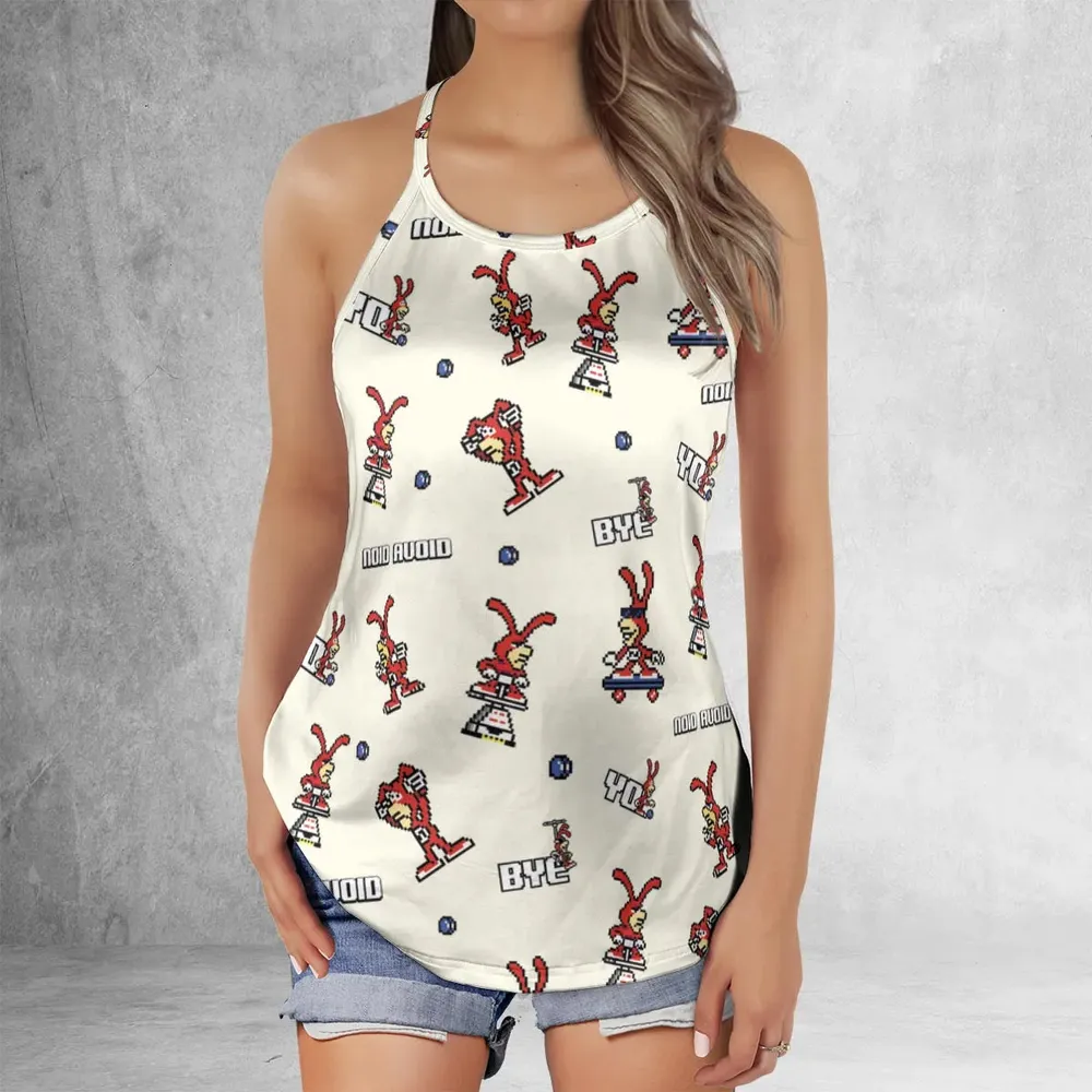 Avoid The Noid Yo Noid Criss Cross Tank Top - 2
