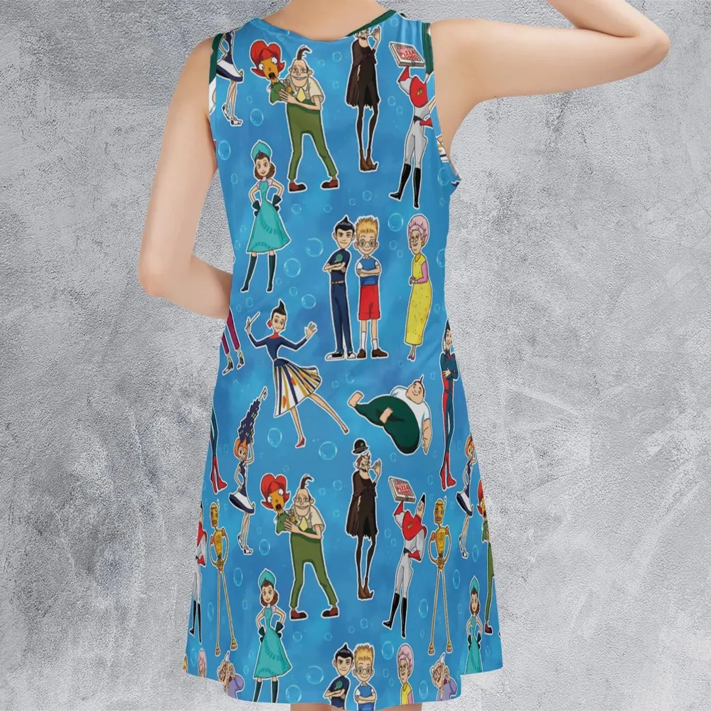 Keep Moving Forwards  Meet The Robinsons Sleeveless Dress - 3