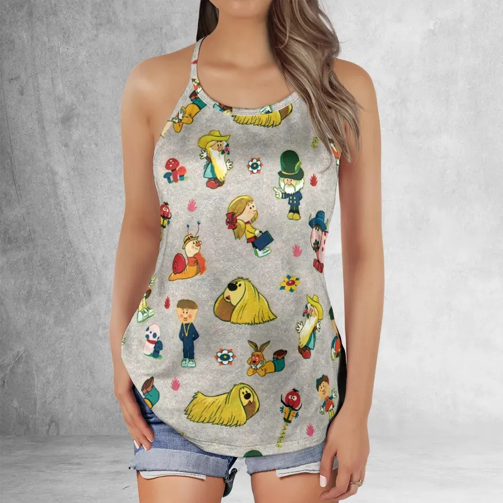 The Magic Roundabout Characters Criss Cross Tank Top - 2
