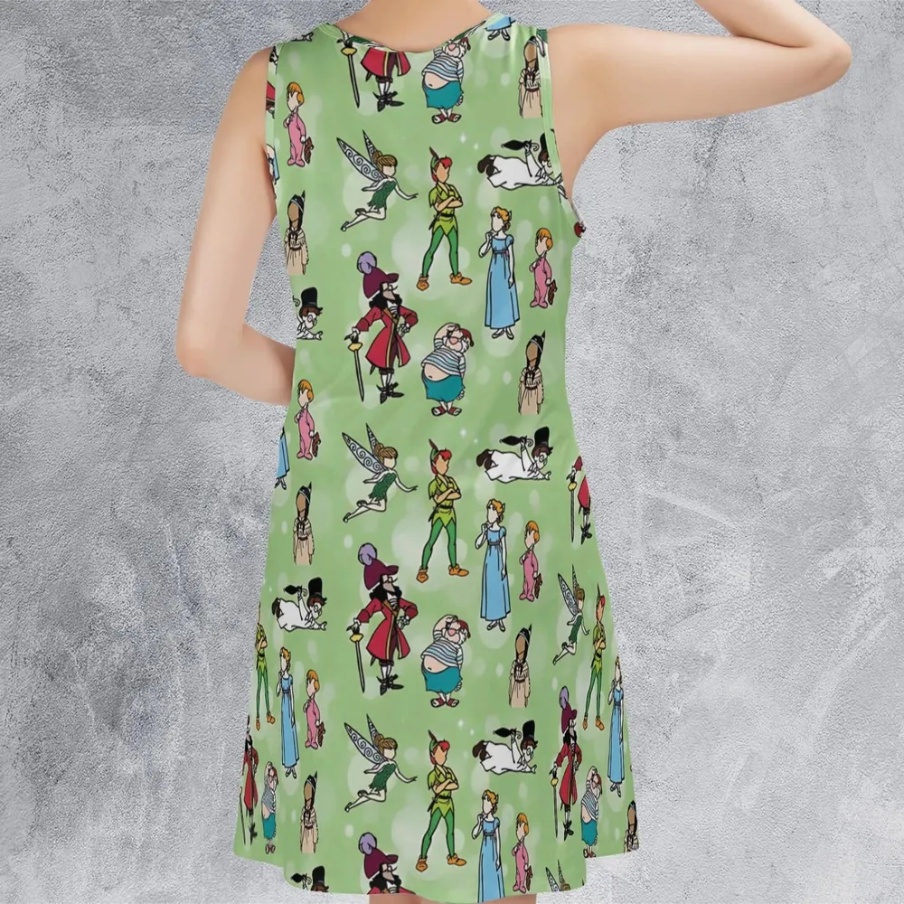 Neverland Doodles Peter Pan Sleeveless Dress - 3