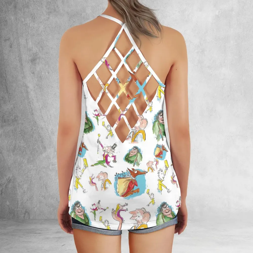 Roald Dahl Characters Criss Cross Tank Top - 3