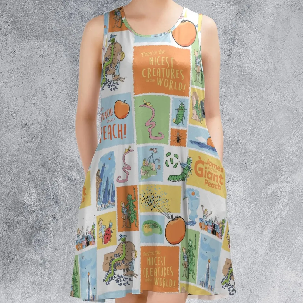 Children's Tales What A Peach James And The Giant Peach Sleeveless Dress - 2