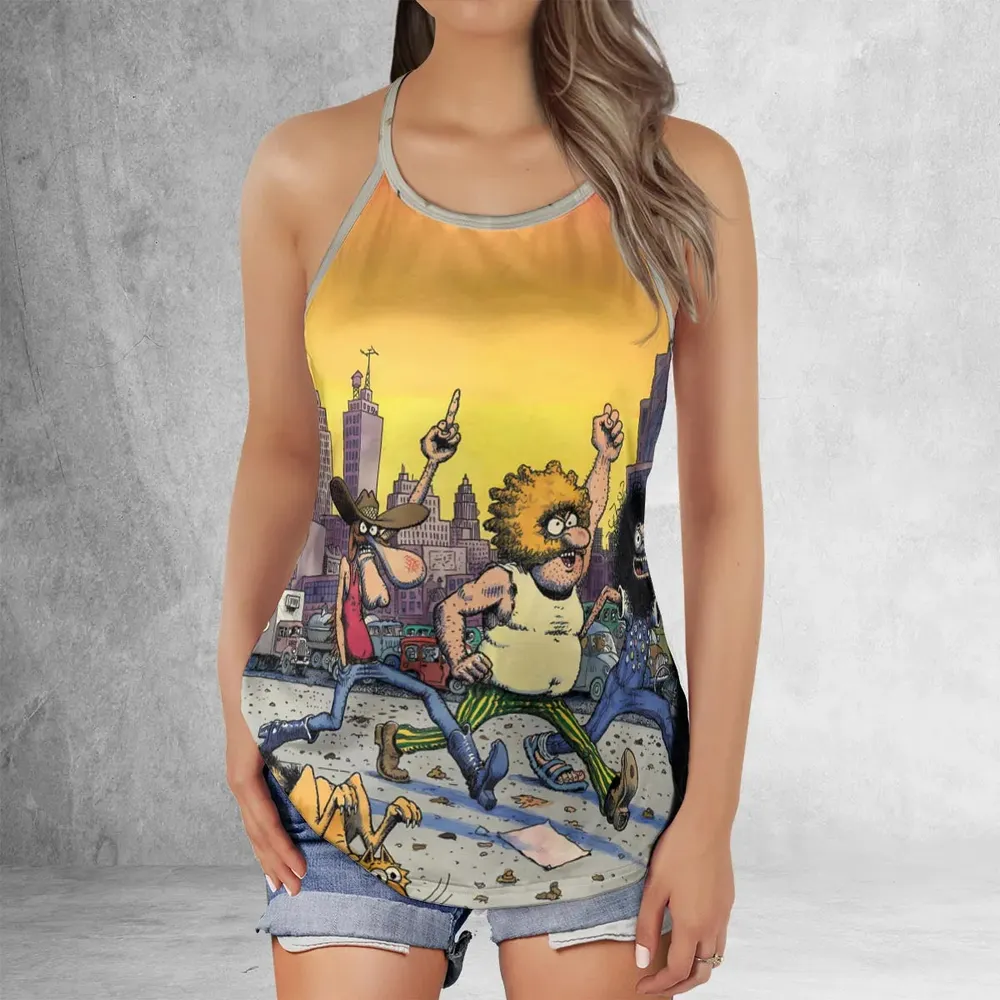 The Fabulous Furry Freak Brothers Criss Cross Tank Top - 2