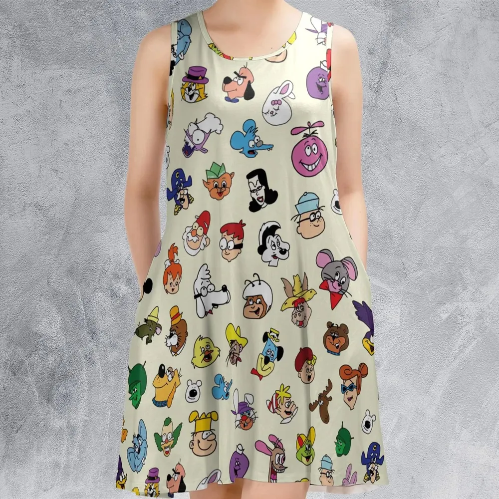 Blast From The Past Sleeveless Dress - 2