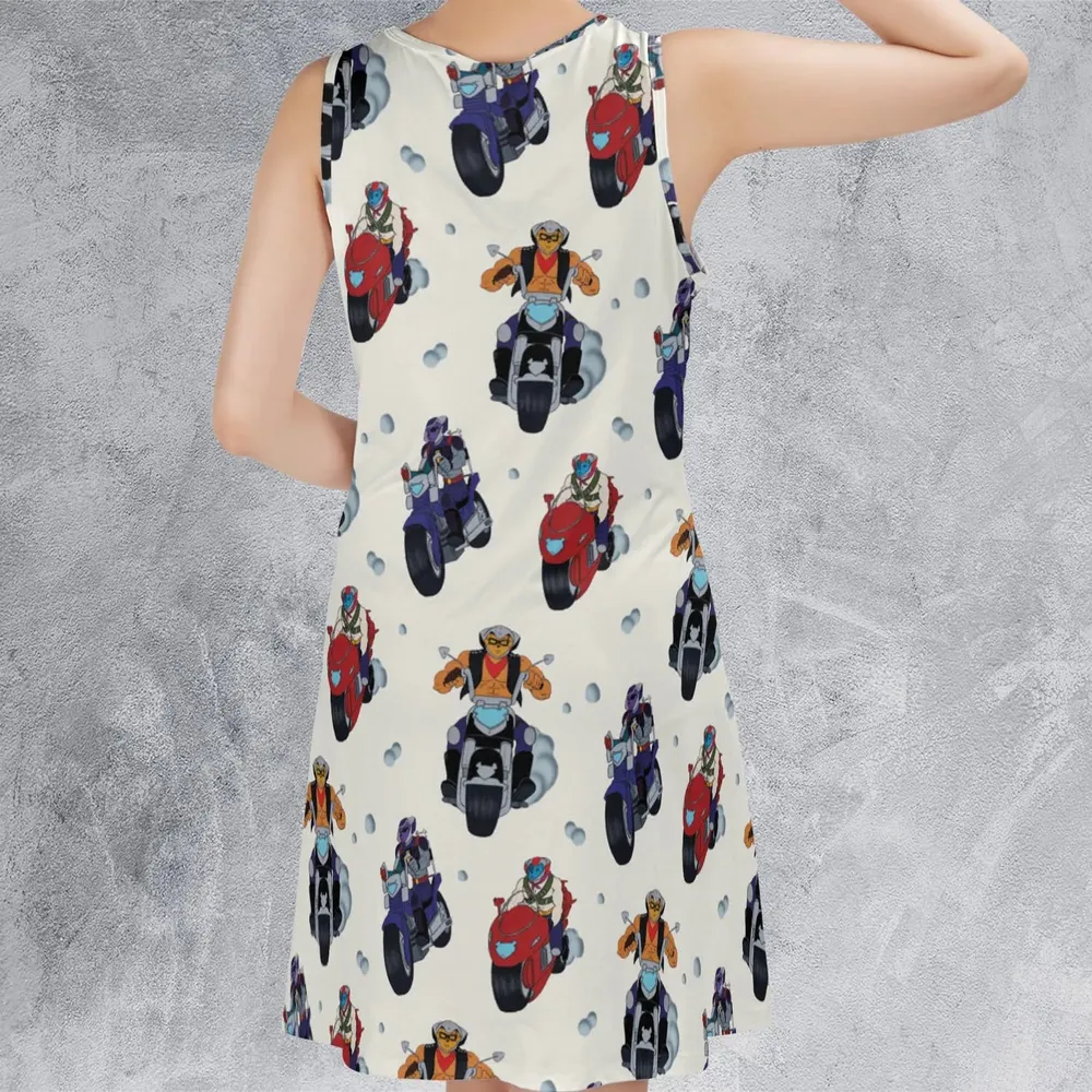 Biker Mice Characters Sleeveless Dress - 3