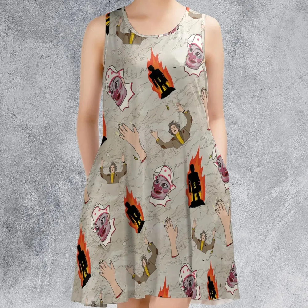 The Wicker Man Pattern Sleeveless Dress - 2