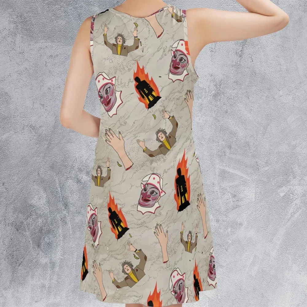 The Wicker Man Pattern Sleeveless Dress - 3