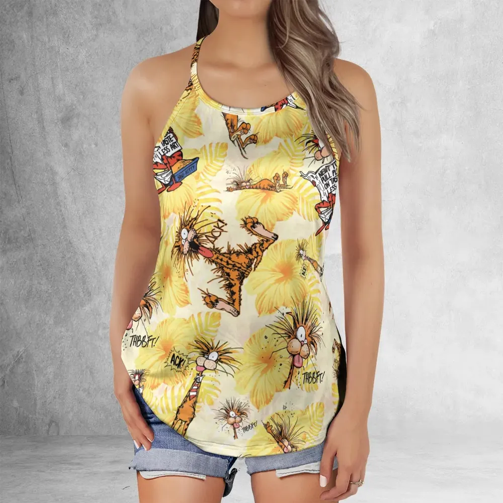 Bill The Cat Bloom County Criss Cross Tank Top - 2