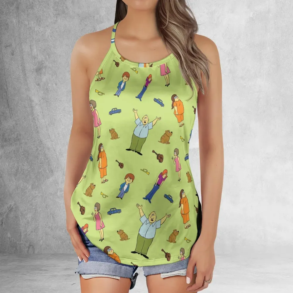 Wait Till Your Father Gets Home Characters Criss Cross Tank Top - 2