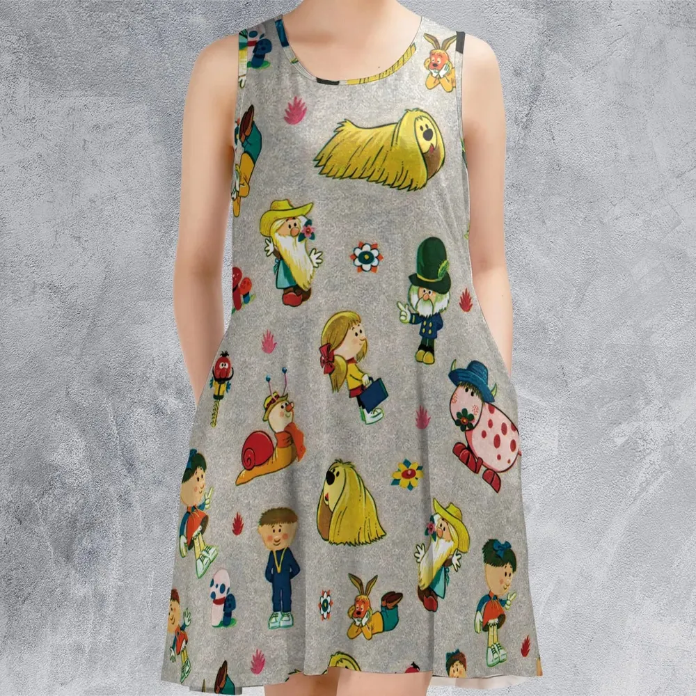 The Magic Roundabout Characters Sleeveless Dress - 2