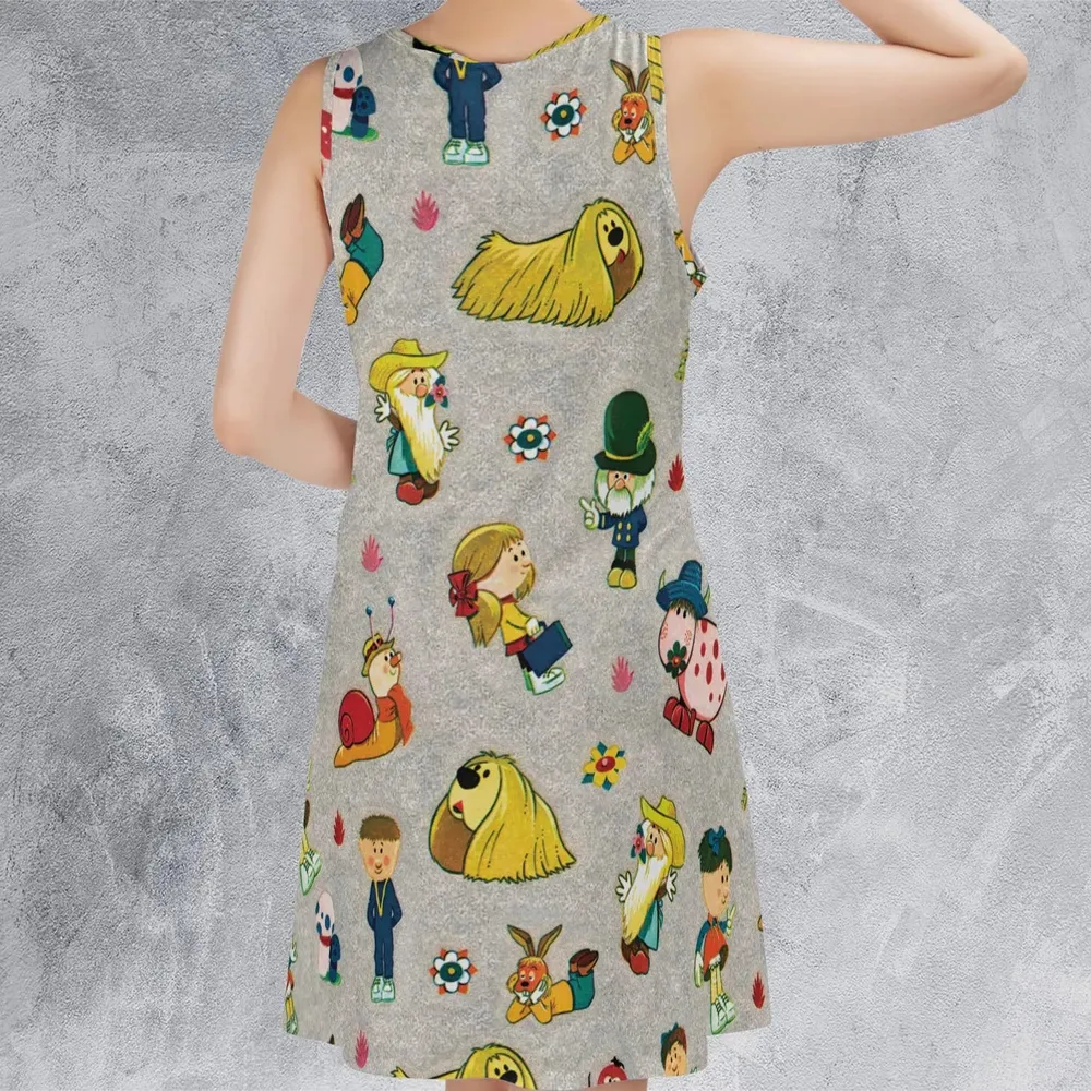 The Magic Roundabout Characters Sleeveless Dress - 3