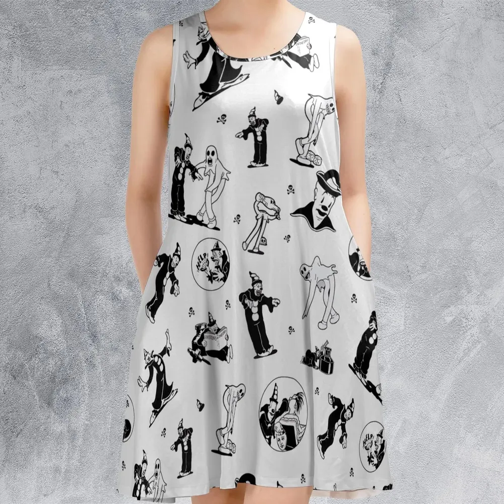 Koko the Clown and the Ghost Sleeveless Dress - 2