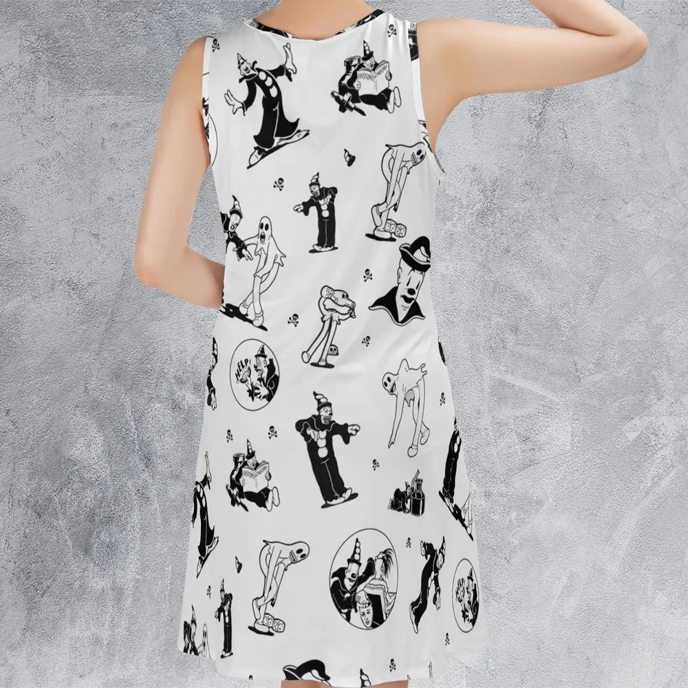 Koko the Clown and the Ghost Sleeveless Dress - 3