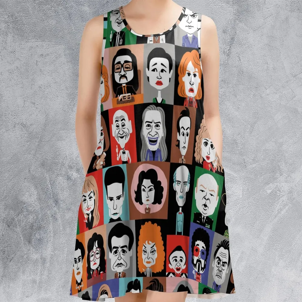 Twin Peaks Characters Sleeveless Dress - 2
