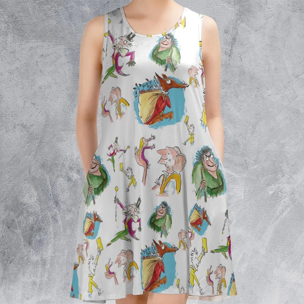 Roald Dahl Characters Sleeveless Dress - 2