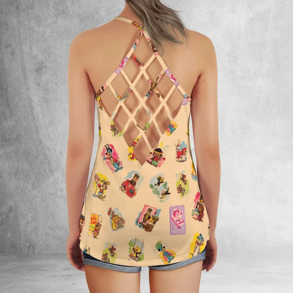 Huckleberry Hound Booby Criss Cross Tank Top - 3
