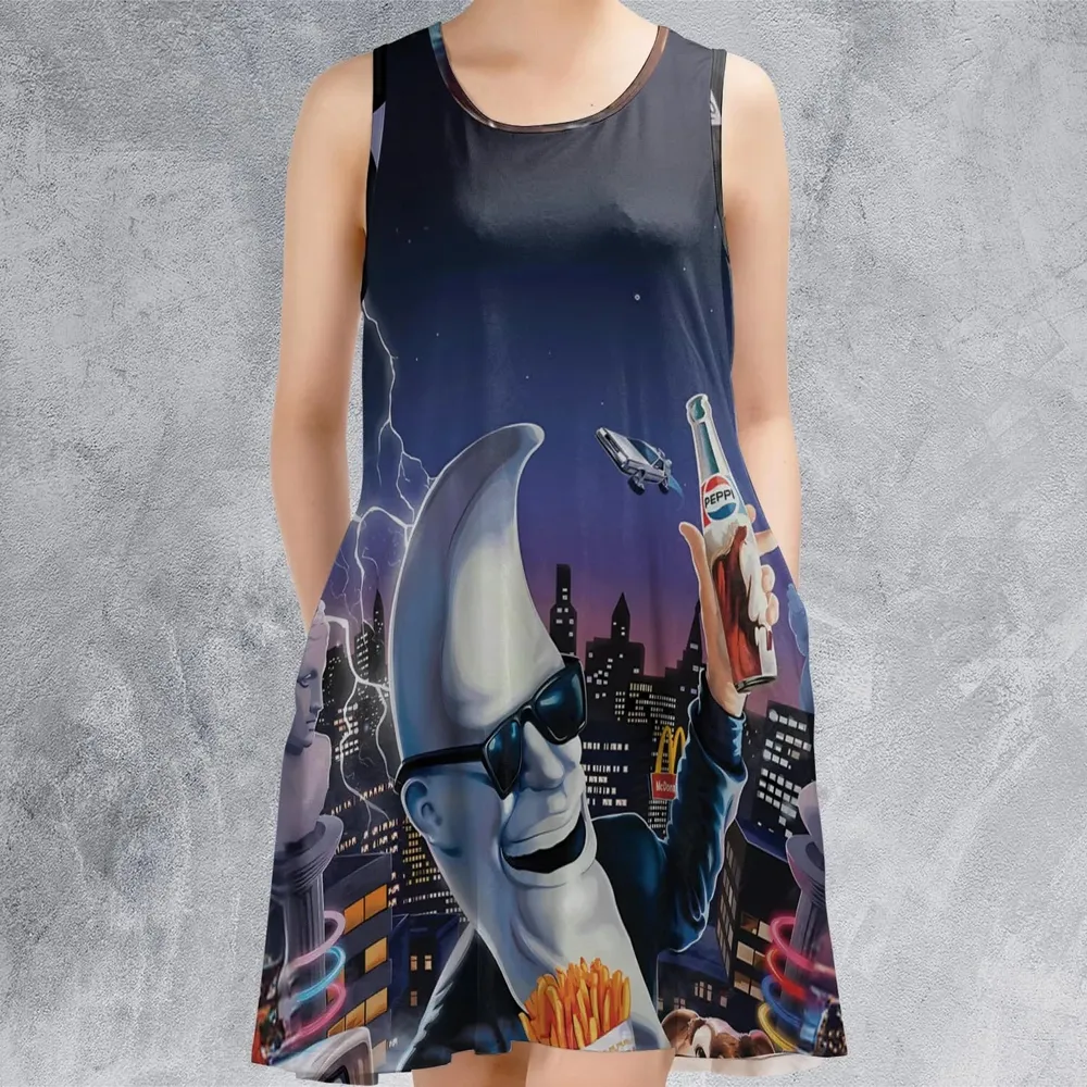 Retro Moon Mac Tonight Sleeveless Dress - 2
