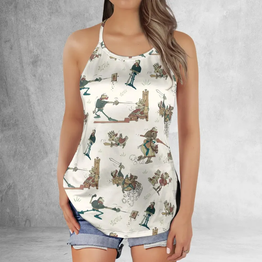 Cap'n Crunch And King Vitaman Character Criss Cross Tank Top - 2